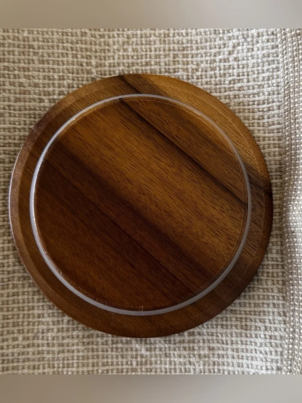 Wooden Coffee Storage Jar Container With Lid 5” Acacia Airtight Canister Wood